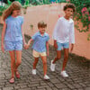 Boys Clearwater Blue Ultra-Soft Twill Shorts - Shorts - 2