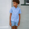 Boys Clearwater Blue Ultra-Soft Twill Shorts - Shorts - 3
