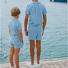 Boys Clearwater Blue French Terry Short - Shorts - 3
