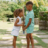 Boys Bermuda Green Stripe French Terry Button Up - Button Downs - 2