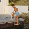 Boys Bermuda Blue Colorblock Boardie - Swim Trunks - 2