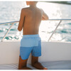Boys Bermuda Blue Colorblock Boardie - Swim Trunks - 3