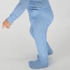 Baby Sky Blue Gingham Pima Footie - Footie Pajamas - 4