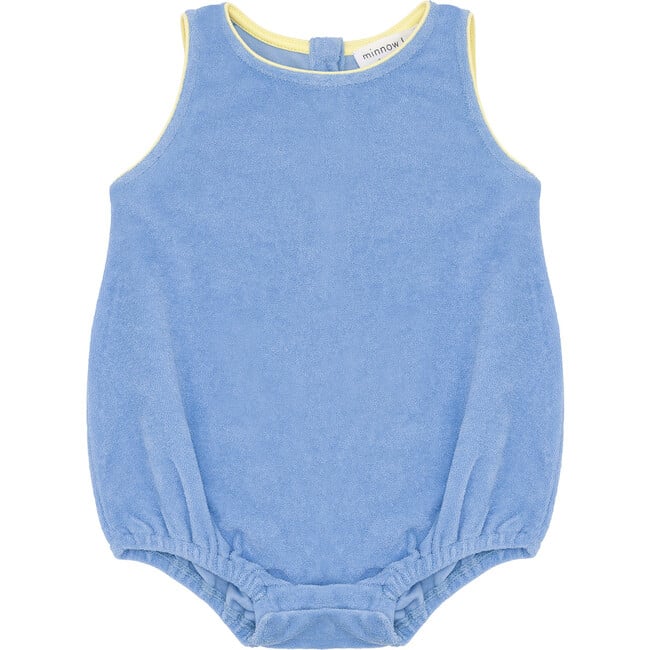 Baby Clearwater Blue French Terry Bubble Romper