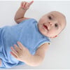 Baby Clearwater Blue French Terry Bubble Romper - Rompers - 3