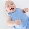 Baby Clearwater Blue French Terry Bubble Romper - Rompers - 5