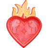 Queens Flaming Hearts Dessert Plates - Tableware - 1 - thumbnail