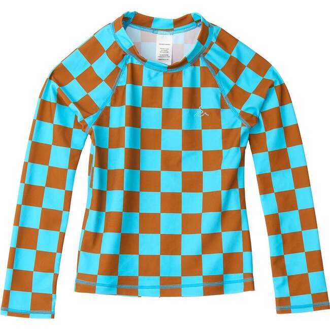 Kids Rashguard, Caribbean Checks