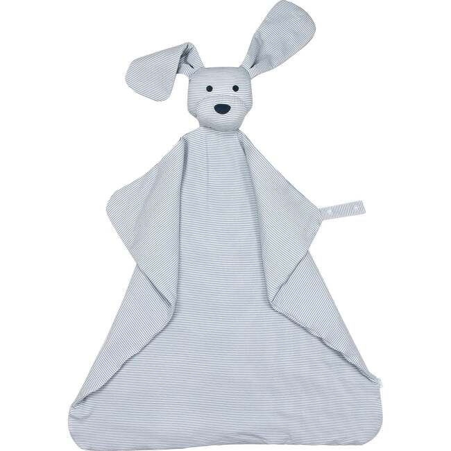 Mini Stripe Dog Lovey, Dusty Blue