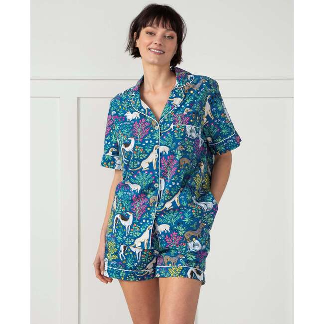 Must Love Dogs, Short PJ Set, Indigo