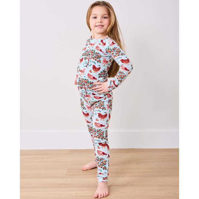 Hen House, Kids PJ Set, Soft Blue - Pajamas - 2