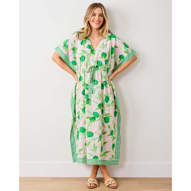 Lime Zest, Let's Cruise Caftan, Pink Salt