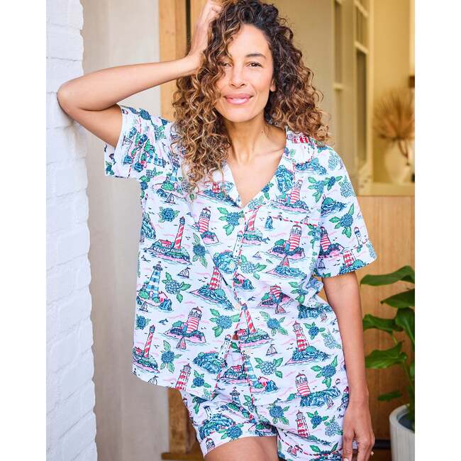 Lighthouse Keeper, Short PJ Set, Cloud - Pajamas - 1