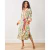 Palm Royale Pooches, Eco Satin Robe, Grasshopper - Robes - 1 - thumbnail