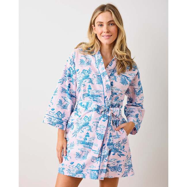 Mermaid Toile, Getting Ready Robe, Blush