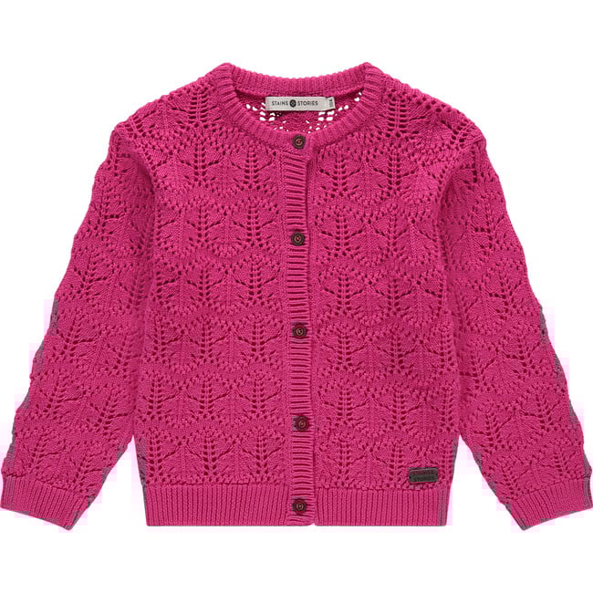 Knit Cardigan, Pink