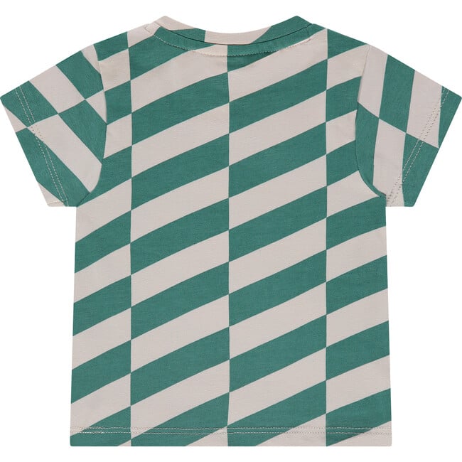 T-Shirt, Green/Cream - T-Shirts - 2