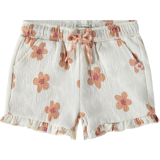 Floral Shorts, Cream