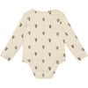 Hot Air Balloon Long Sleeve Onesie, Cream - Onesies - 2
