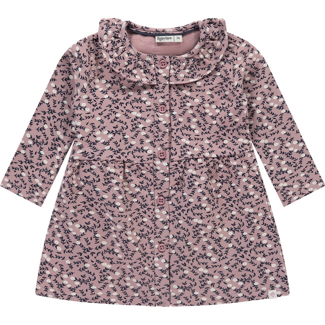 Long Sleeve Dress, Lavender Prints