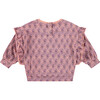 Floral Balloon Sleeved Sweatshirt, Floral - Sweatshirts - 2