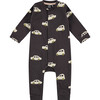 Car Print Long Sleeve Romper, Print - Rompers - 1 - thumbnail
