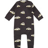 Car Print Long Sleeve Romper, Print - Rompers - 2
