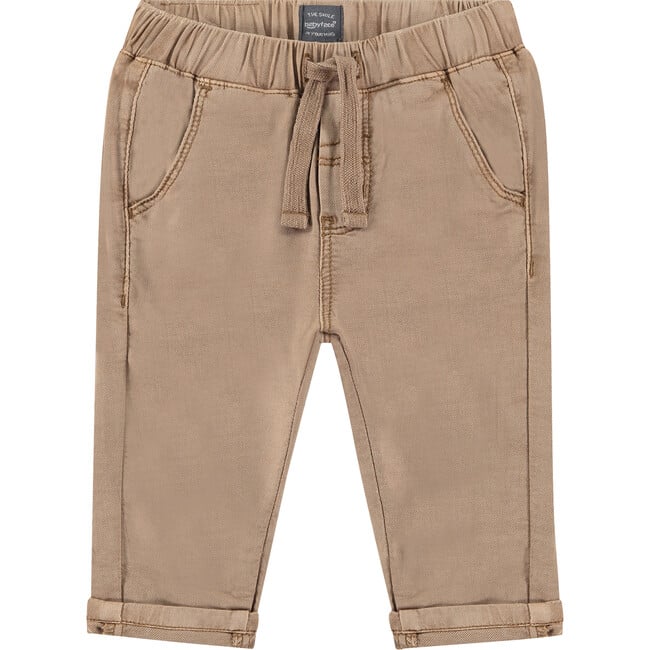 Capri Pants with Drawstring, Khaki