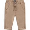 Capri Pants with Drawstring, Khaki - Pants - 1 - thumbnail