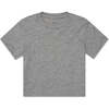 The Organic Short Sleeve Boxy Tee,  Heather Grey - T-Shirts - 1 - thumbnail