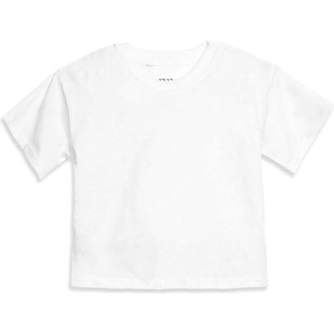 The Organic Short Sleeve Boxy Tee,  White