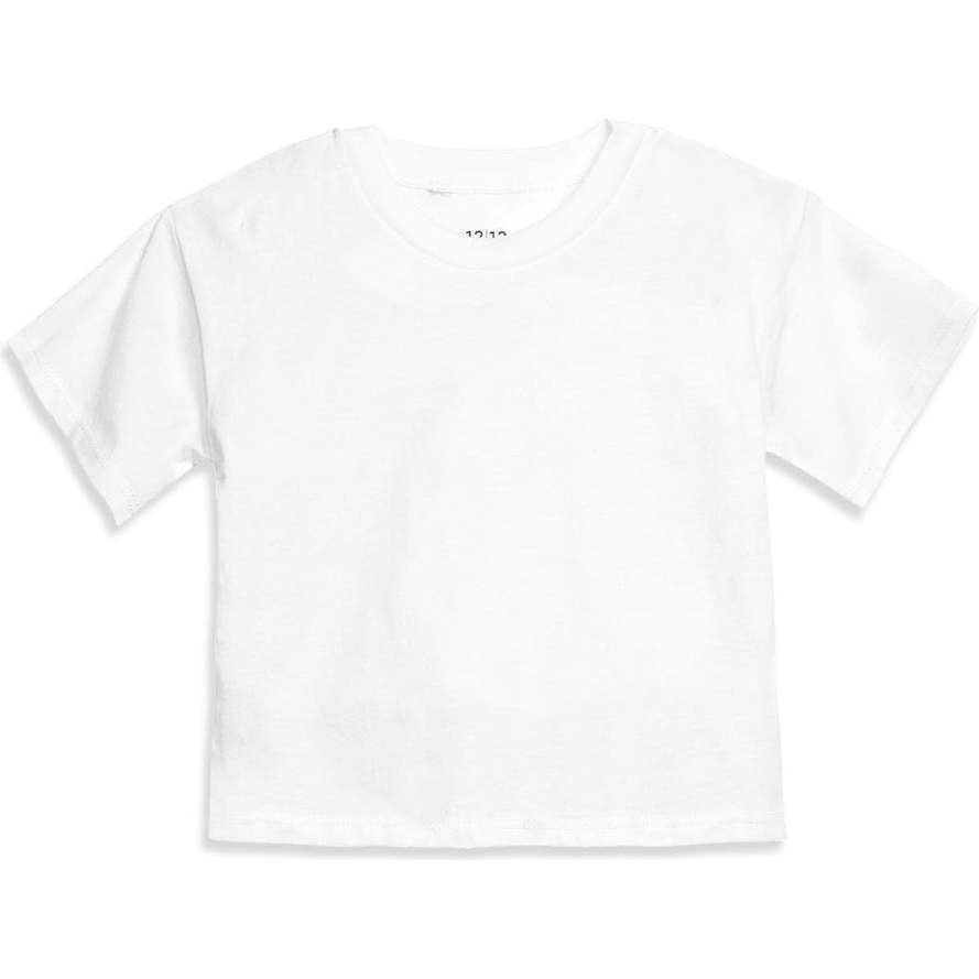The Organic Short Sleeve Boxy Tee,  White - T-Shirts - 1