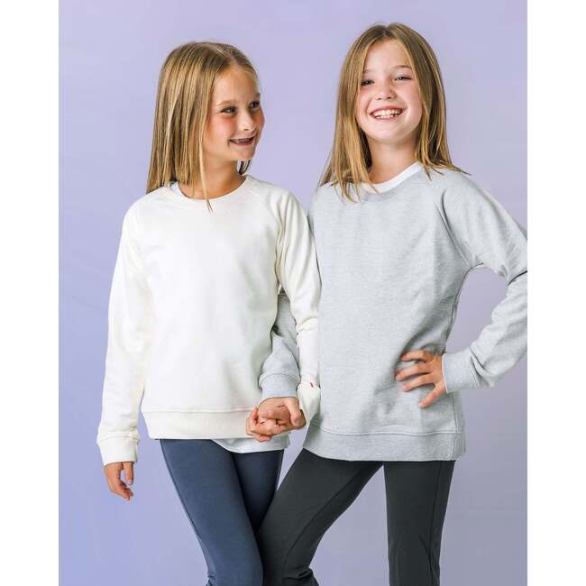 The Organic Pullover Sweatshirt, Cream - T-Shirts - 3