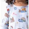Vintage Suitcases Kids Pajamas, Blue - Pajamas - 3