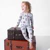 Vintage Suitcases Bamboo Convertible Footie, Blue - Footie Pajamas - 5
