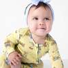 Teddy Bear Picnic Bamboo Convertible Footie, Yellow - Footie Pajamas - 4