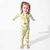 Teddy Bear Picnic Bamboo Convertible Footie, Yellow - Footie Pajamas - 5