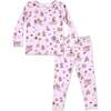 Tea Party Bamboo Kids Pajamas, Pink - Pajamas - 1 - thumbnail