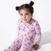 Tea Party Bamboo Kids Pajamas, Pink - Pajamas - 5