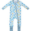 Baby Bamboo Pajamas W/ DreamCuffs®, Blue Popsicle - Footie Pajamas - 2