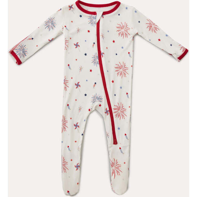 4th of July Zippered Footie 4th of July