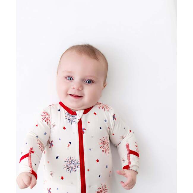 4th of July Zippered Footie 4th of July - Footie Pajamas - 2