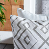 Lansana Outdoor Pillow, Grey/White - Outdoor Home - 4