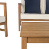 Montez 4-Piece Outdoor Set with Accent Pillows, Natural/Navy - Outdoor Home - 4