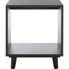 Yona Open Shelf Accent Table, Black - Accent Tables - 1 - thumbnail