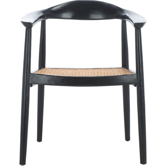 Savina Open Webbing Accent Chair, Black