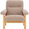 Attwell Accent Chair, Beige - Accent Seating - 1 - thumbnail