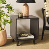 Yona Open Shelf Accent Table, Black - Accent Tables - 2