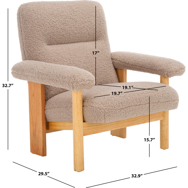 Attwell Accent Chair, Beige - Accent Seating - 3