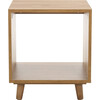Yona Open Shelf Accent Table, Brown - Accent Tables - 1 - thumbnail